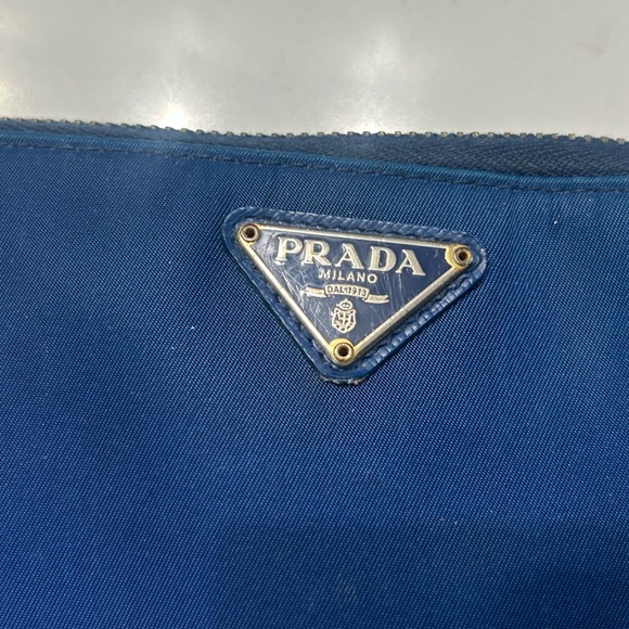 Authentic Nylon Blue Prada Zip around large wallet - Picture 4 of 4